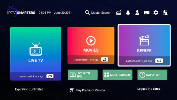 Stream live TV with IPTV Smarters Pro Subscription on smart devices